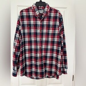 Carhartt Red and Blue Plaid Button Down Shirt